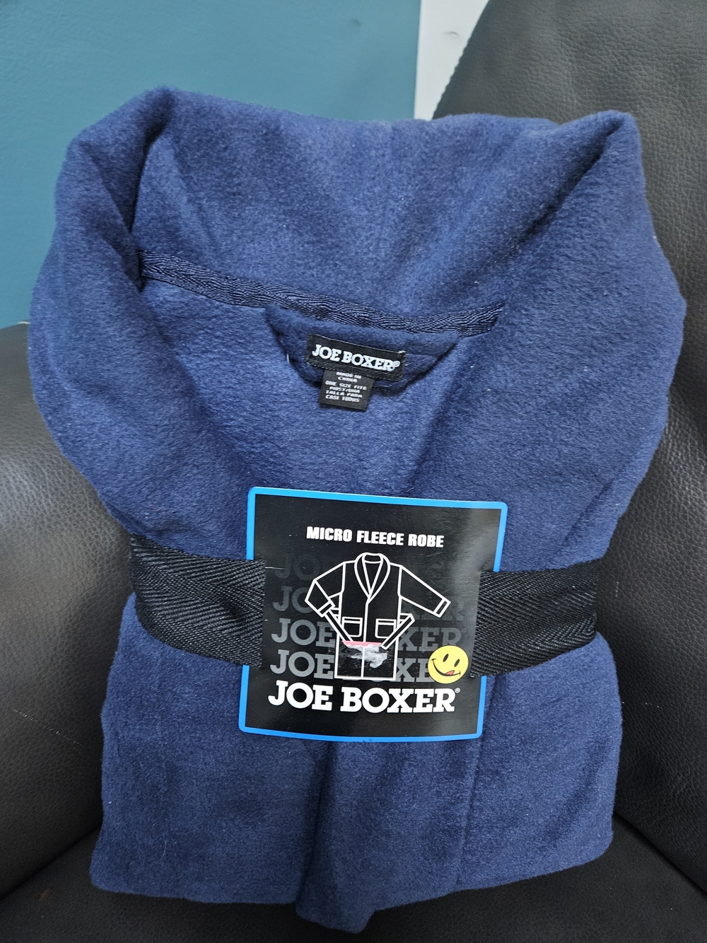 Joe Boxer Micro Fleece Robe One Size Fits Most-Dad Robe Grandpa Robe
